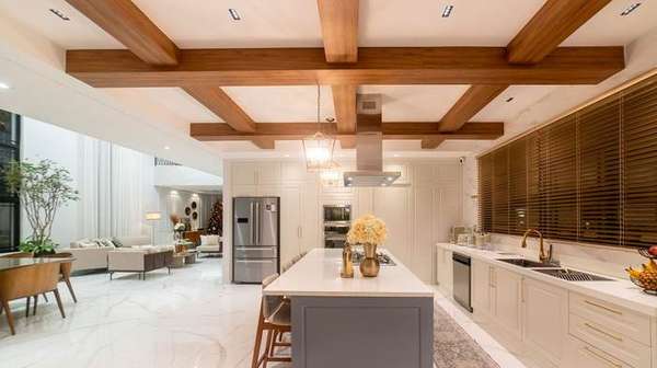 Cozinha integrada com sala de estar